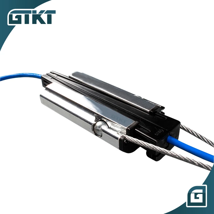  Fiber optic cable tension wire clip Aluminum Alloy Insulated Clamp Cable Metal Steel of fiber