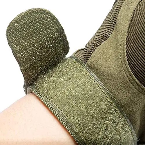 Factory Wholesale Combat Training Olive Green Half-finger Gloves High Performance Comfortable Custom Mil Tactical Gloves