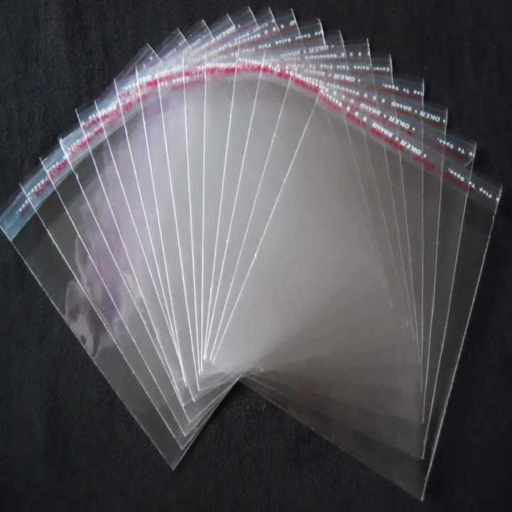 Transparent Resealable Self Sealing Plastic Poly Cpp Bopp Opp Self Adhesive Clear Plastic Opp Poly Packaging Opp Bag For Package