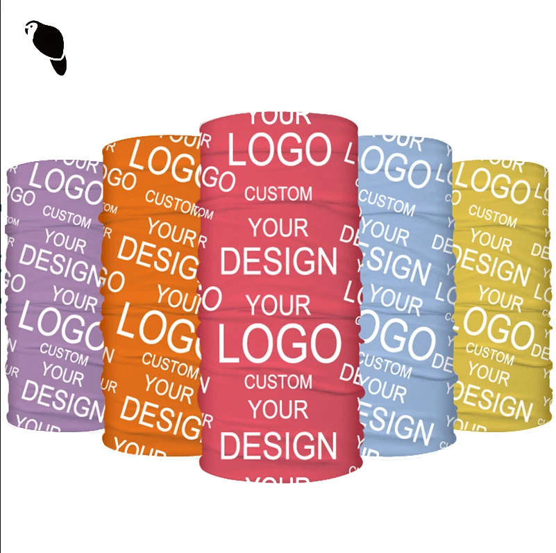 Custom Print Logo Neck Gaiter Seamless Bandanas For Sublimation Multifunctional Face Mask Solid Color Tube Bandana
