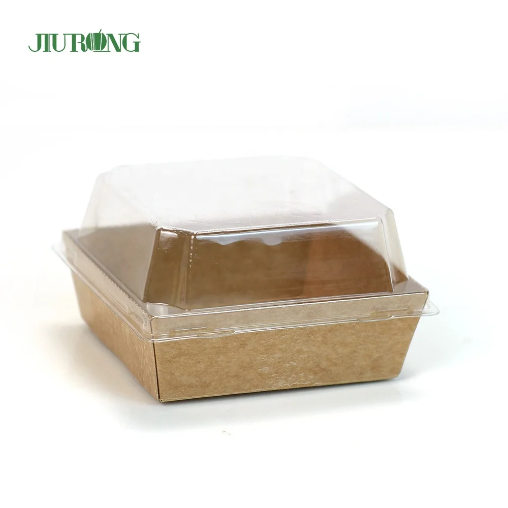 Disposable Pastry Dessert Tiramisu Cake Sandwich Sushi Packaging Catering Kraft Paper Box Food Container Rigid Boxes Guangdong