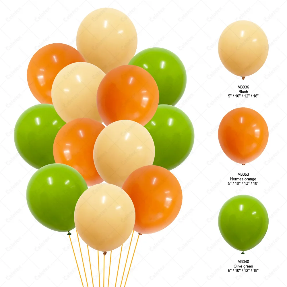 12 inches Rainbow Vintage Sand White Coffee Brown Orange Apricot Colorful Globos Latex Matte Retro Balloon Party Latex Balloons