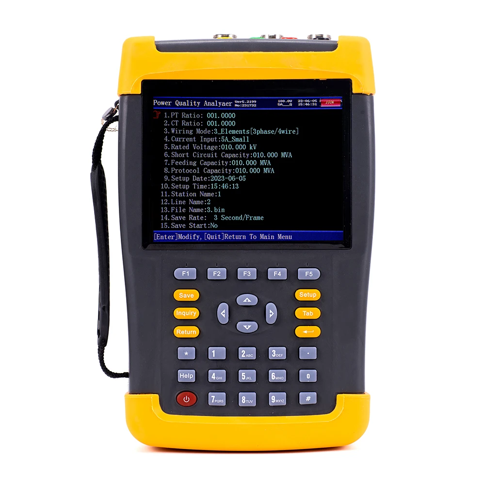 SMG7000  Handheld Single Phase Three Phase Power Quality Analyzer