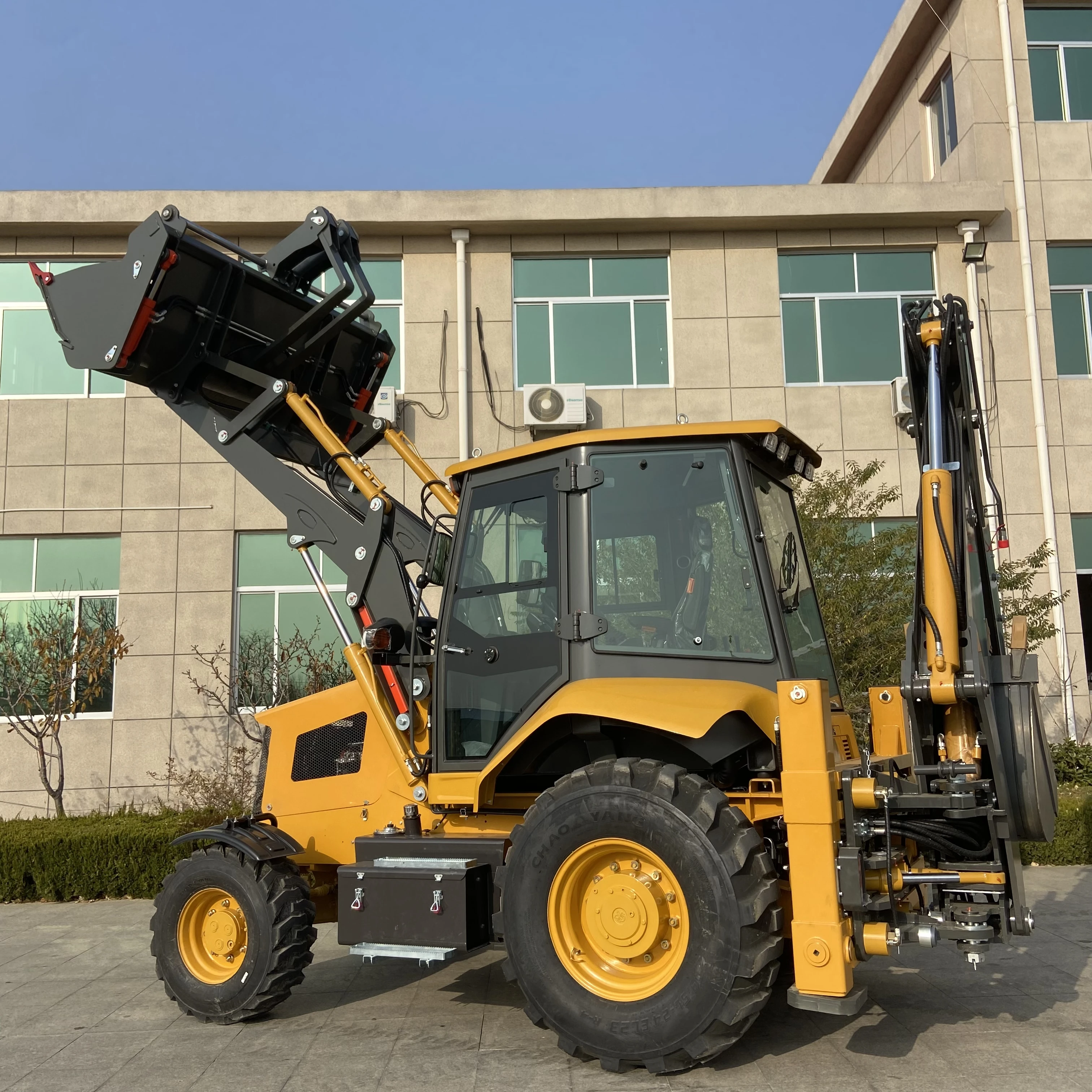 New Material FURD Factory Price Chinese Backhoe Excavator Loaders Mini 4X4 Backhoe Loader with Price for Sale China