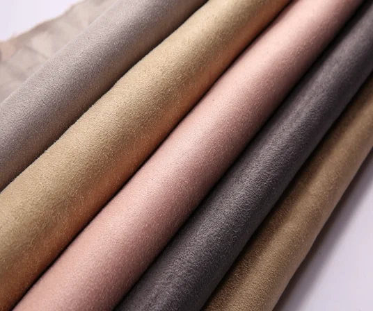Good stretch four-ways double side hot sell suede fabric for garments