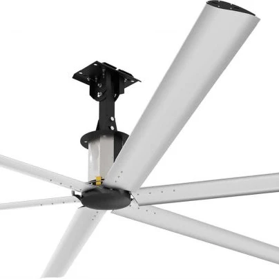 Aluminium Blades Commercial Industrial HVLS Ceiling Fan Energy Saving Air Cooling Ventilation Fan CE CB 6 Electric Metal 24ft 7M
