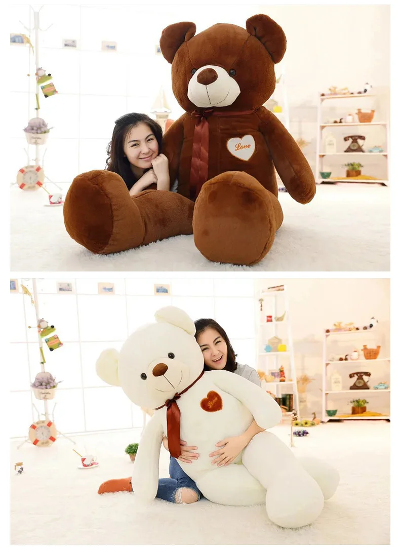 Customized Heart Shape Big size Soft Cuddly Plush Stuffed Giant Teddy Bear