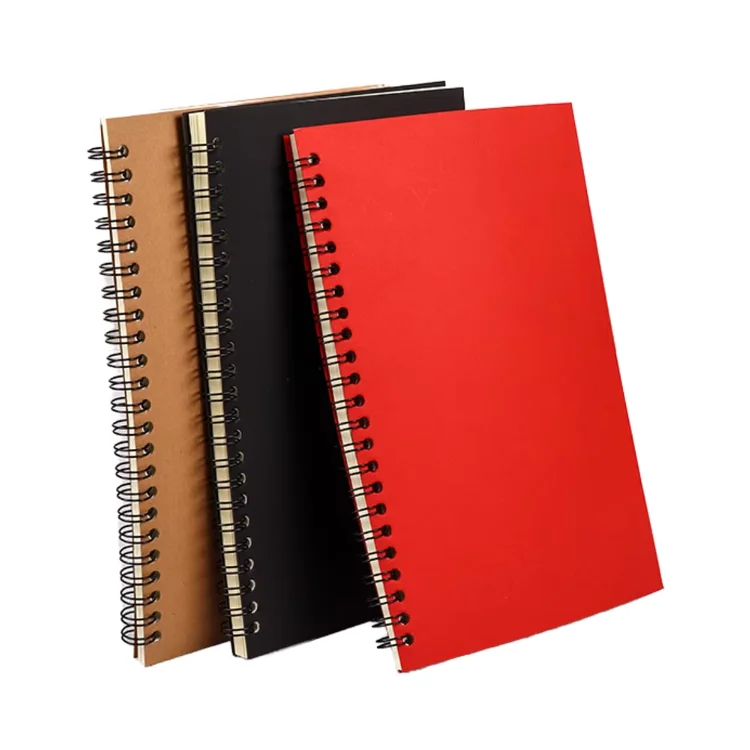 High Quality Customized Spiral Binding A5 Notebooks Woodfree Paper Notepad Use For Gift