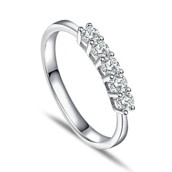 S925 sterling silver Ring ladies simple fashion diamond ring
