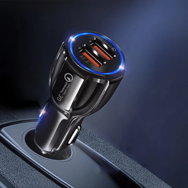 
New Product Car Charger 2020 Hot Sale For Iphone 11 Pro Max Plus Etc ODM&OEM Qi-Certified10W Fast-Charging USB Car Charger 