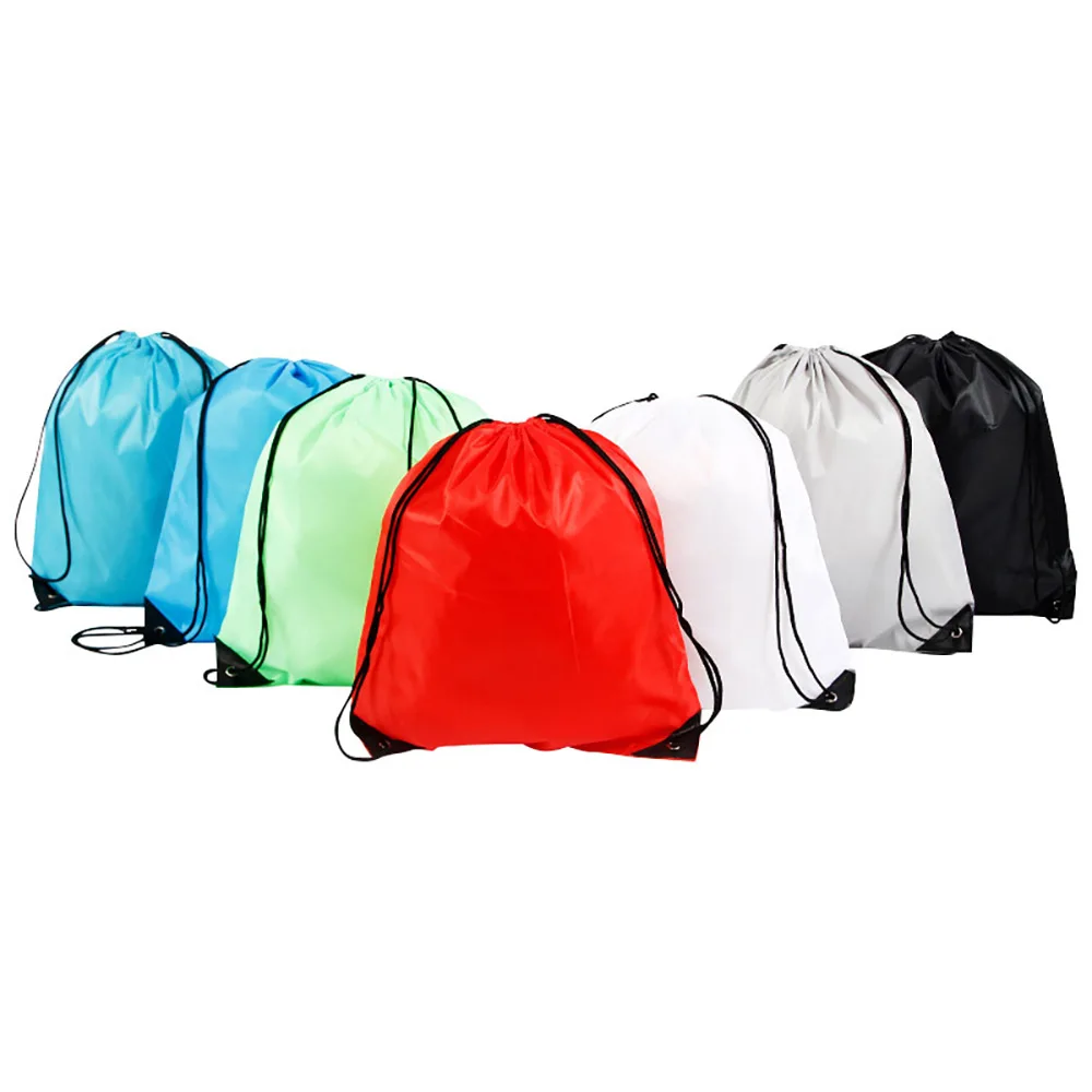 Custom Logo Printed Eco Friendly Large Plain Reusable Professional Drawstring Sack Pack Bags Custom String Backpack