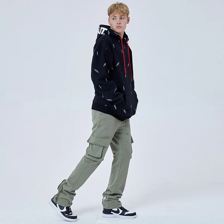 OEM customized high quality men multi-pockets trousers functional cargo work pants