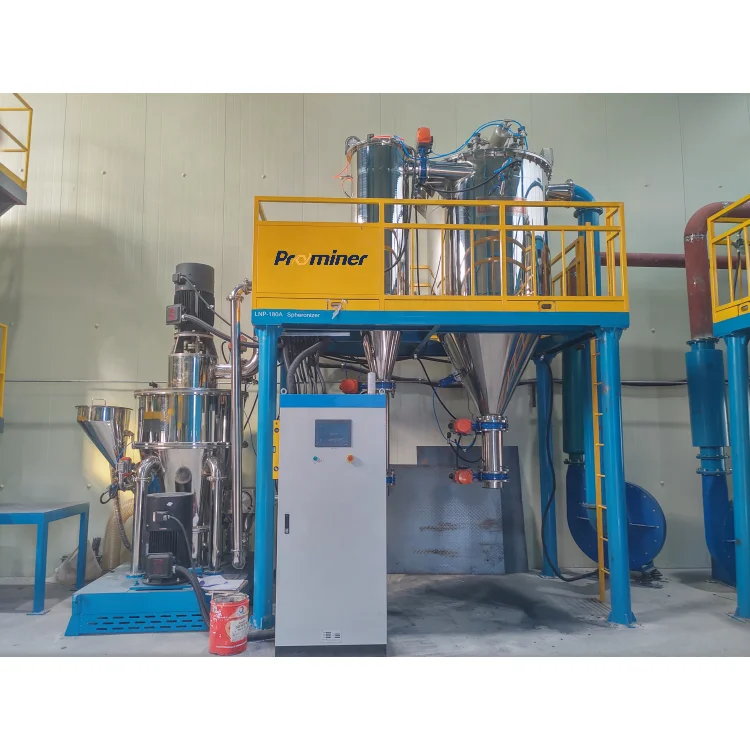 Ultrafine grinding fineness natural graphite and spherical graphite processing plant  anode material shaping mill