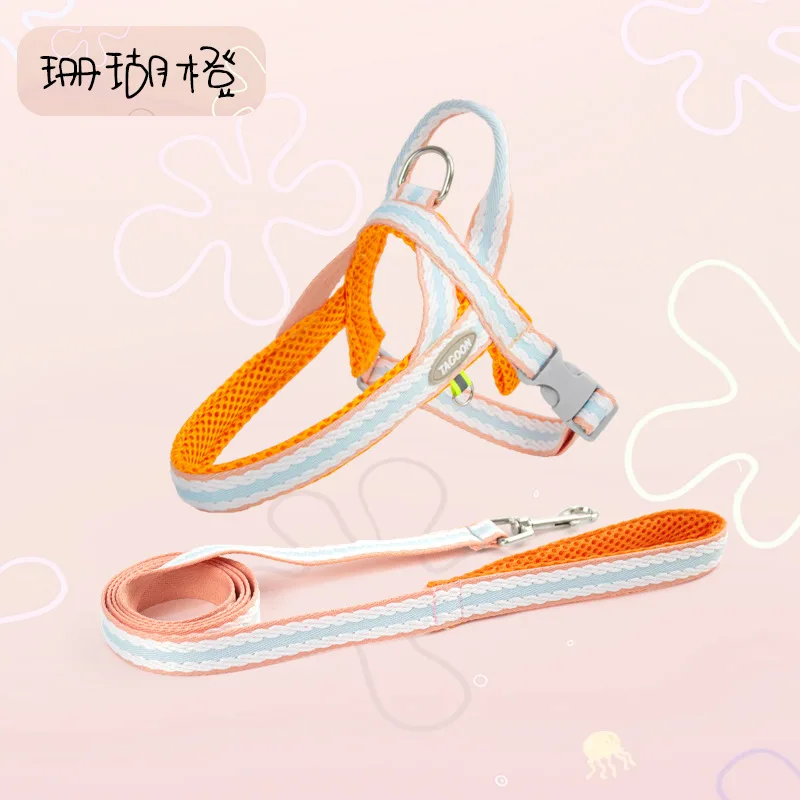 Manufacturer Supplier Zinc Alloy D Ring Breathable Mesh Soft Handle Portable Dog Harness