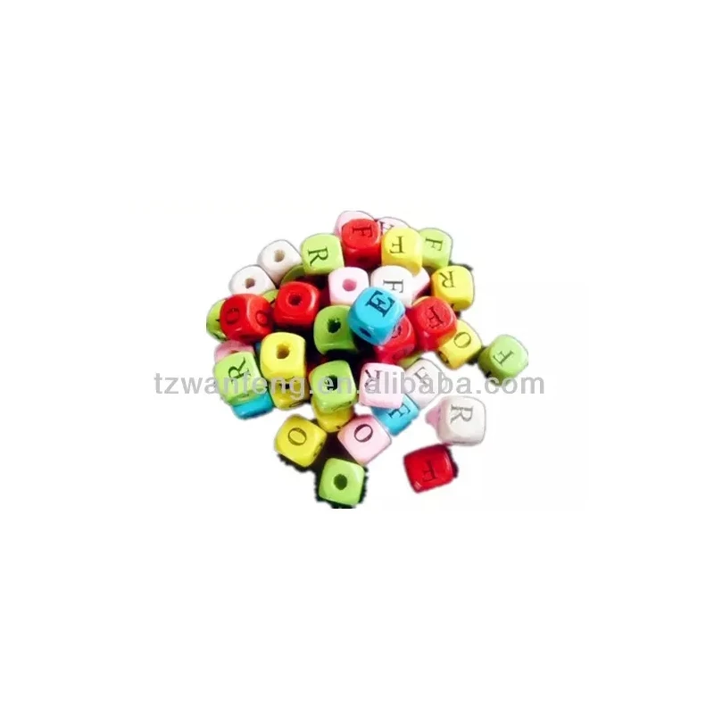 color alphabet beads dice wooden bead wooden letter beads