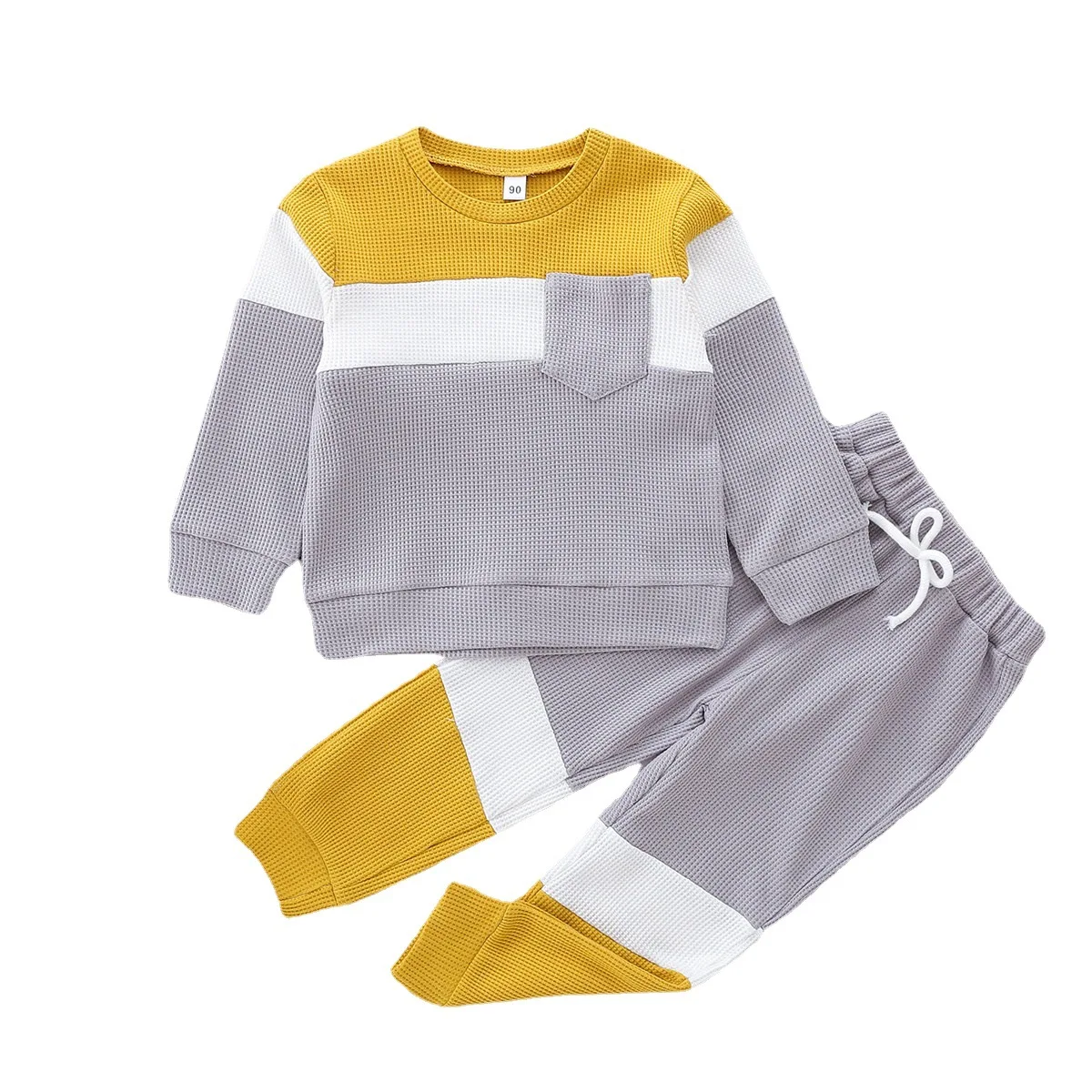 CHY081 повседневный комплект для мальчиков в европейском и американском стиле, Высококачественная детская одежда, комплект из двух предметов для осени