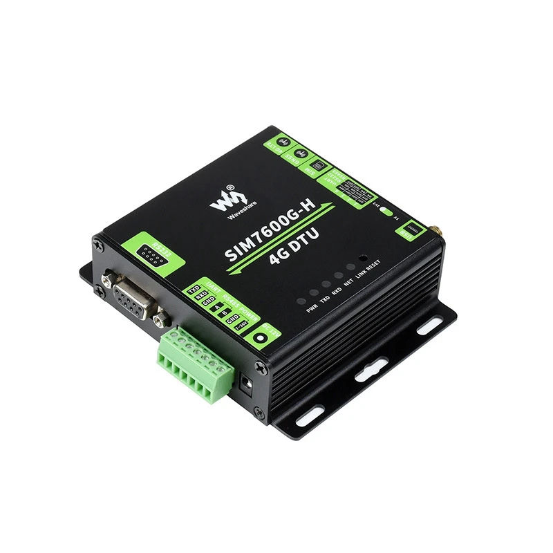 USB UART RS232 RS485 Multi Interfaces Communication Waveshare Industrial Grade SIM7600G-H 4G DTU module