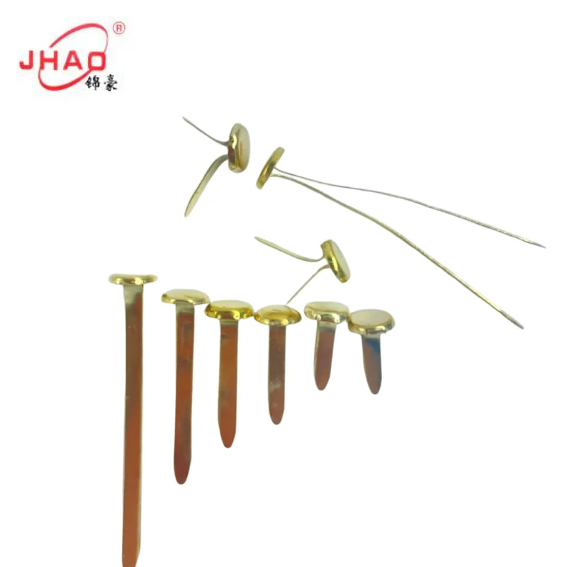 12MM Crafting School Project Brass Fasteners Brass Brads Round Fasteners Mini Metal Brads