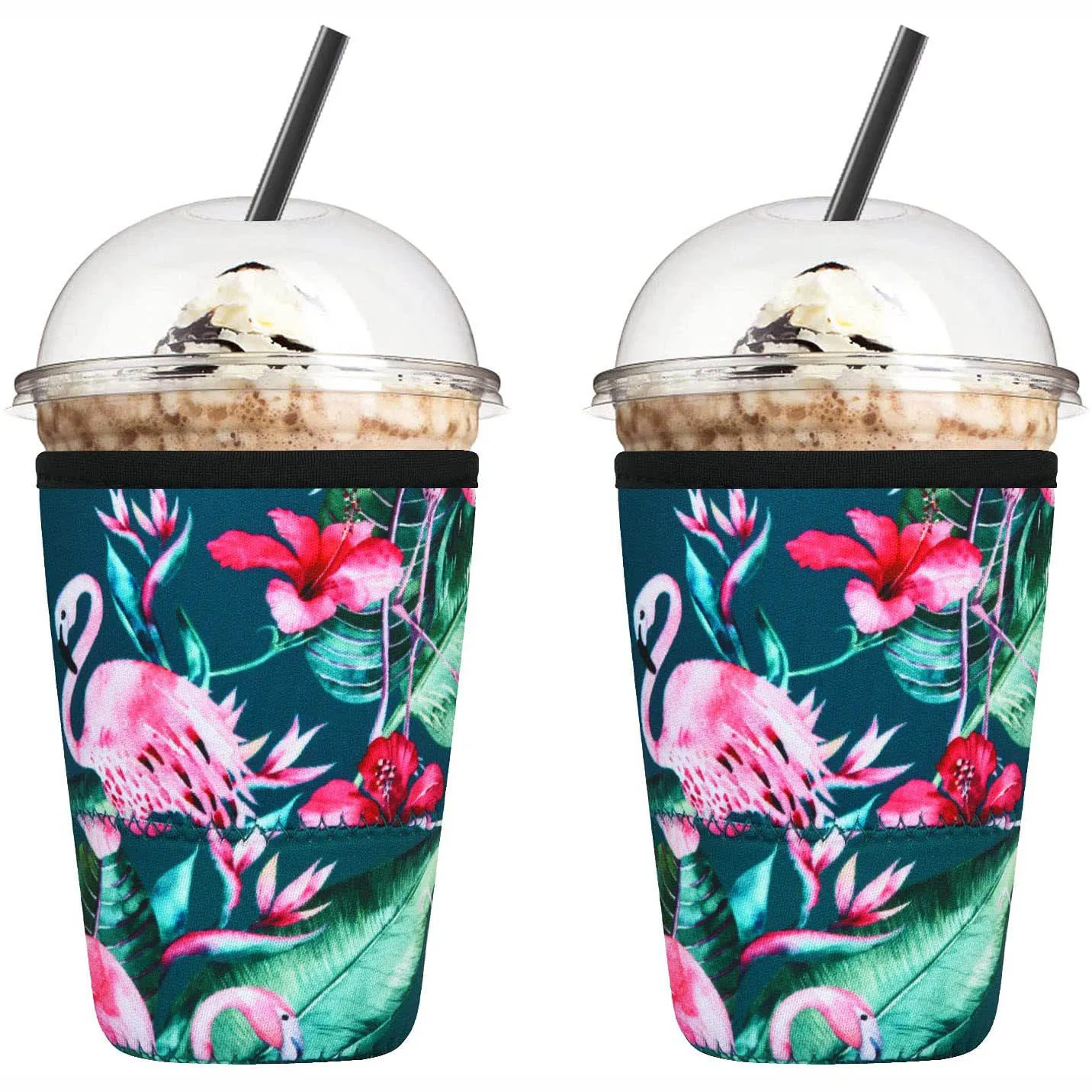 Waterproof Reusable Neoprene Iced Coffee cup Sleeves Insulator Holders for 30 oz-32 oz Coffee