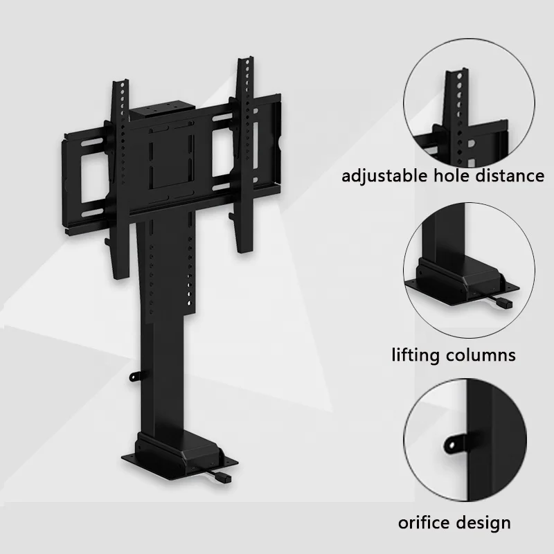 Wholesale Premium LCD Monitor Stand Height Adjustable Hidden Motorized TV Lift with Remote Control