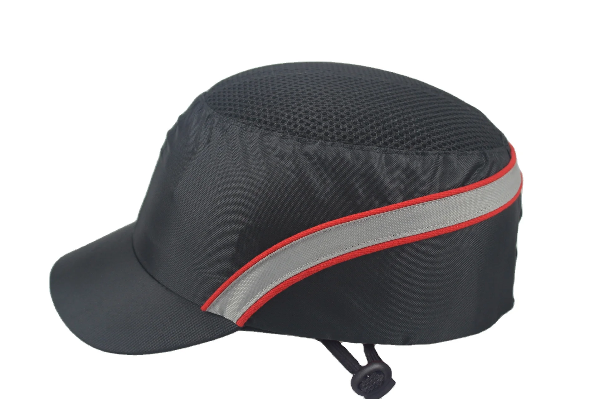 Short brim flat top anti-collision helmet PU waterproof coating fabric plastic inner shell inner anti-collision work cap