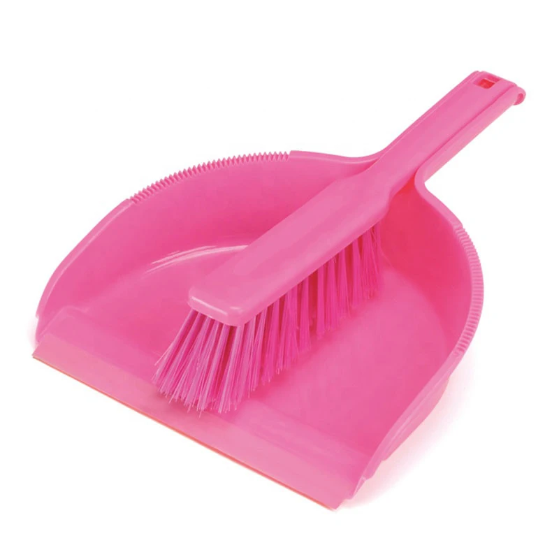 Factory Wholesale Quality Indoor Cleaning Tools Plastic Dustpan  Brush Set