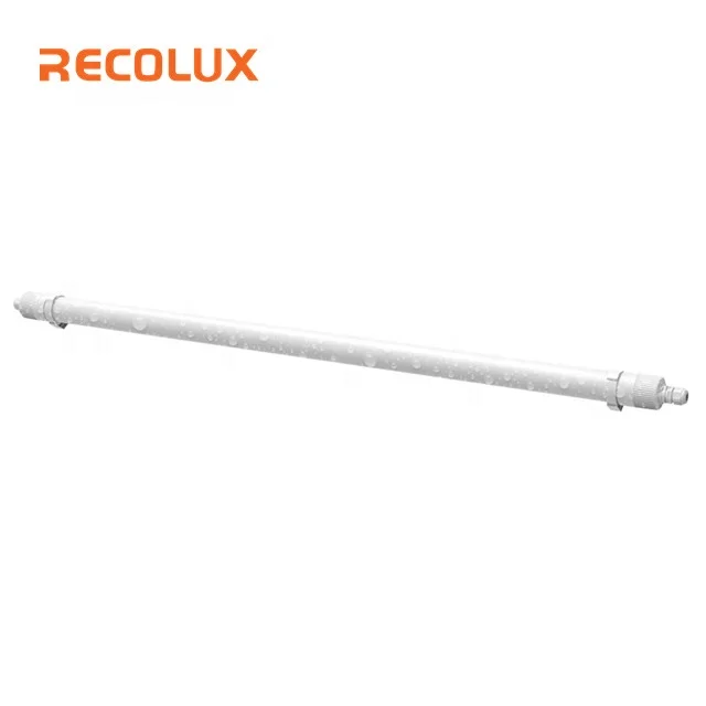 4ft 40W PMMA LED Batten fixture Waterproof LED Tube IP65 Tri-proof Light for Car Washing livestock Food Processing