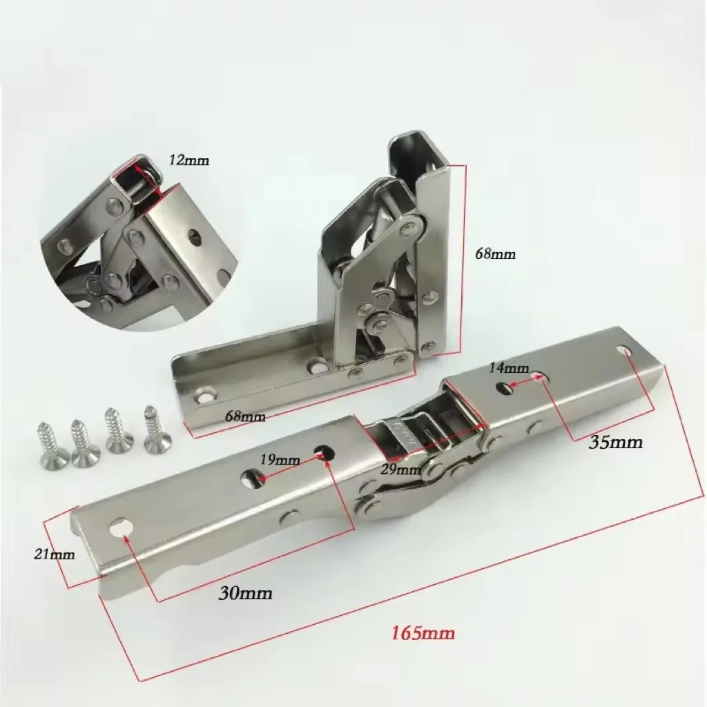 Bookcase-L Shape 180 Degree Rotation Hidden Secret Door Shaft 304 Stainless Steel Door Pivot Hinges