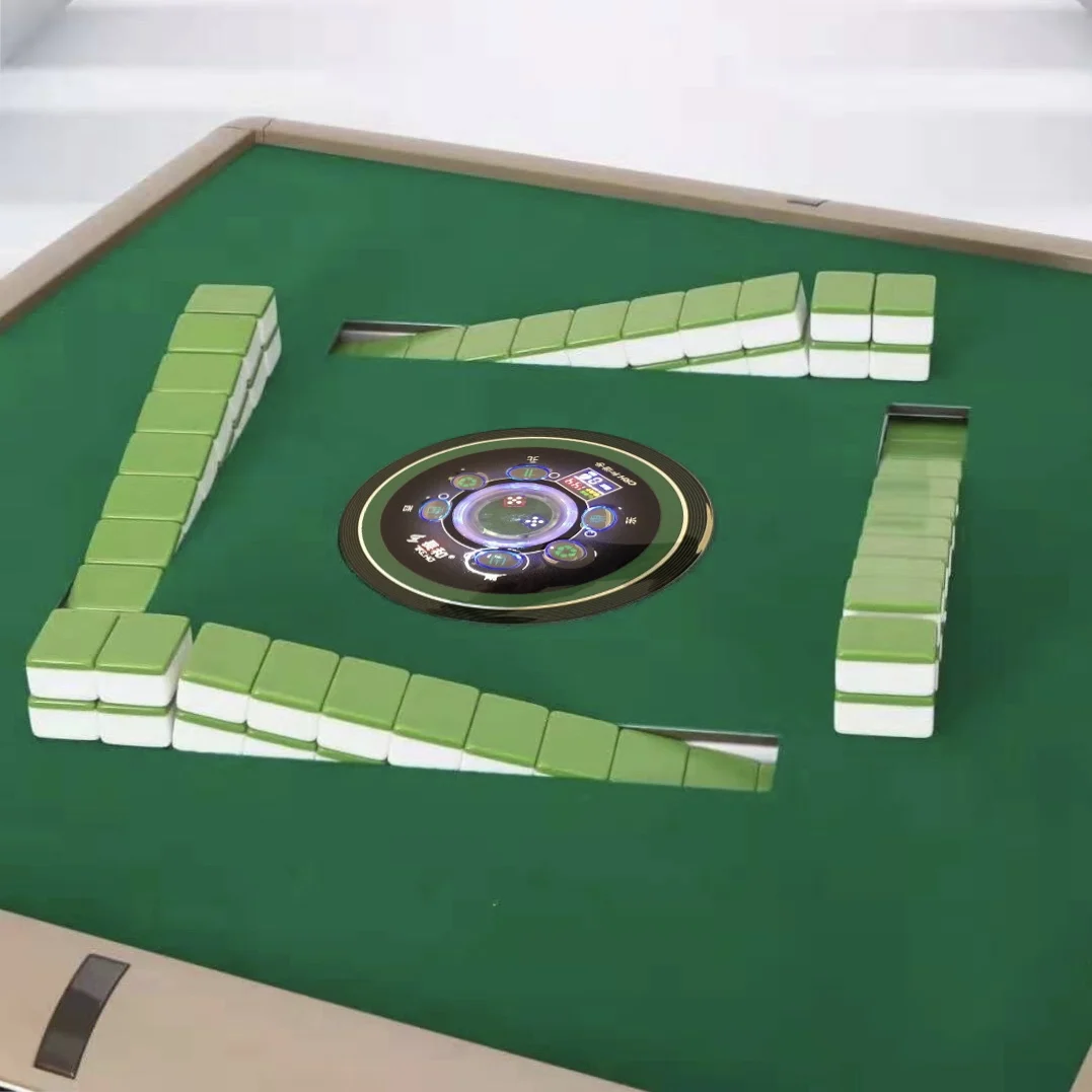 Automatic foldable electronic mahjong table set 2 tiles okey turkish table gambling tables