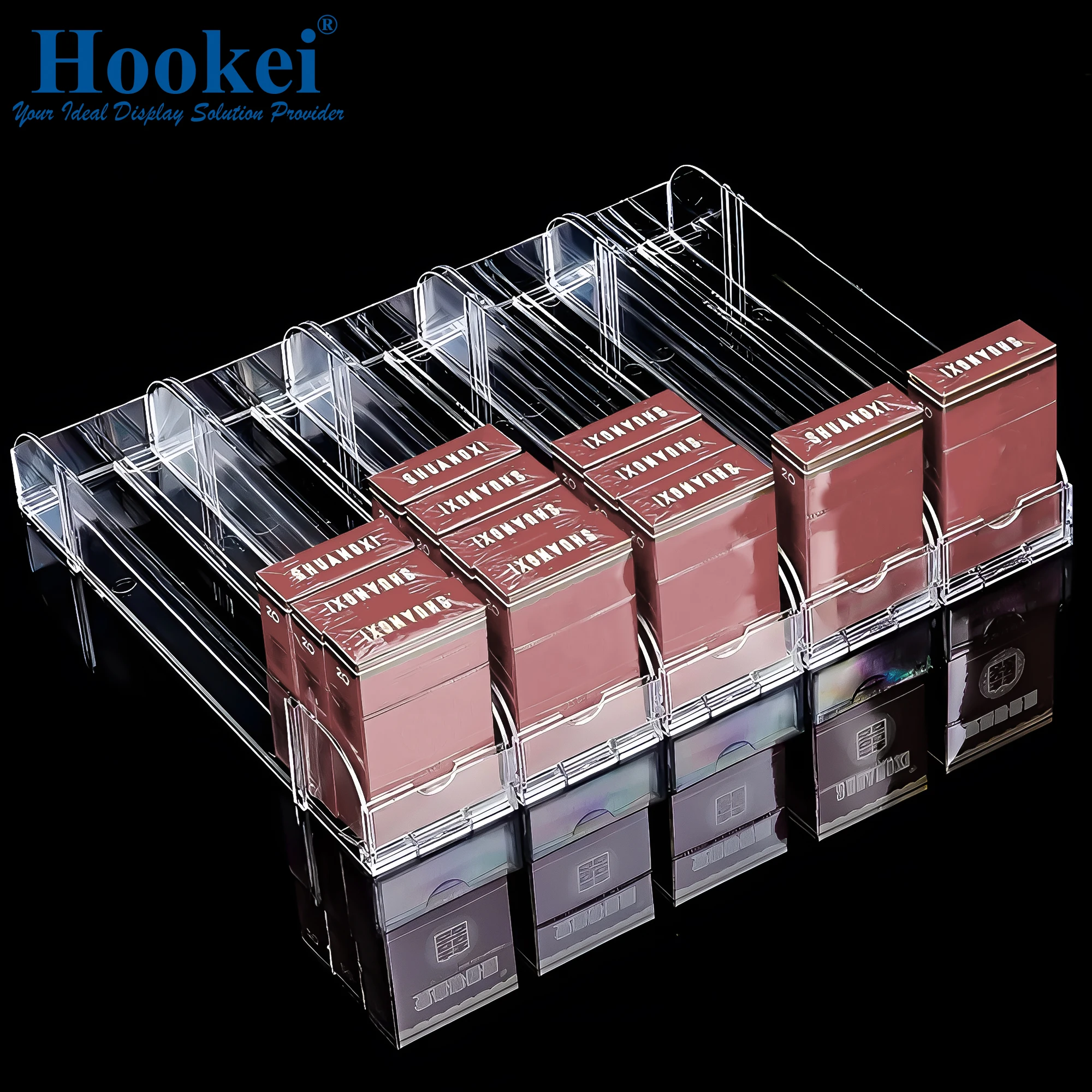 Wholesale Custom Cigarettes Case Rack Displaying Shelf Pusher System Free Sample