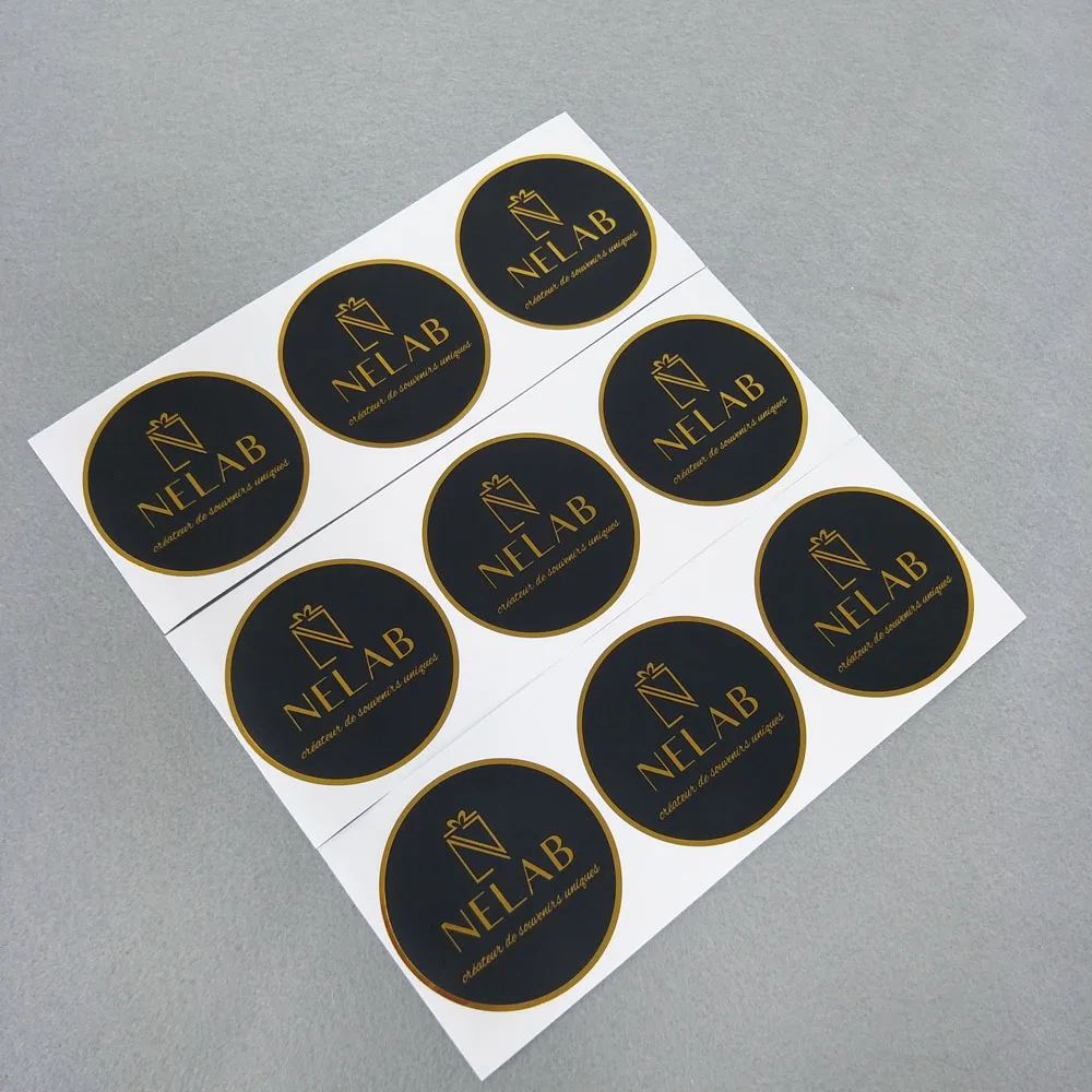 high quality  Waterproof Sticker Printing Roll Label Round Stickers clothing sticker