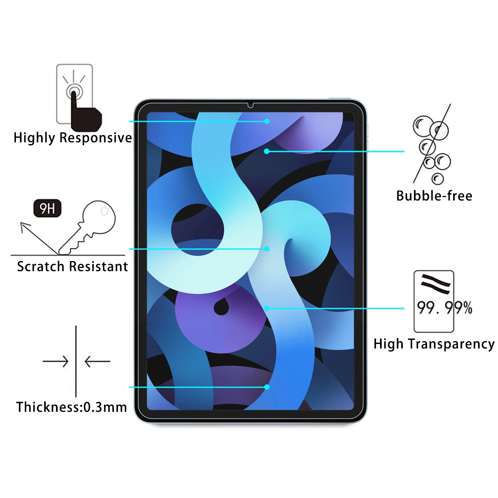 Дропшиппинг 9H 2.5D Взрывозащищенная пленка из закаленного стекла для iPad Mini 6 экрана
