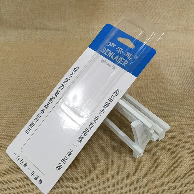 
Custom logo sliding blister card packaging Smart cell phone cover case retail packing blisters 