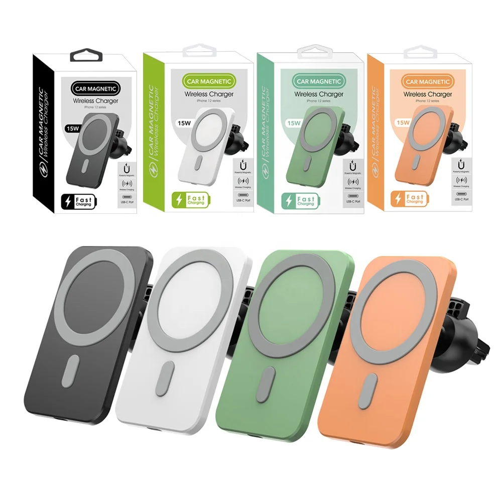 Qi Wireless Charging New Product 2022 Wholesale Mobile Phone Wireless Charging Pad Car For Iphone Magnetic Wireless Charger