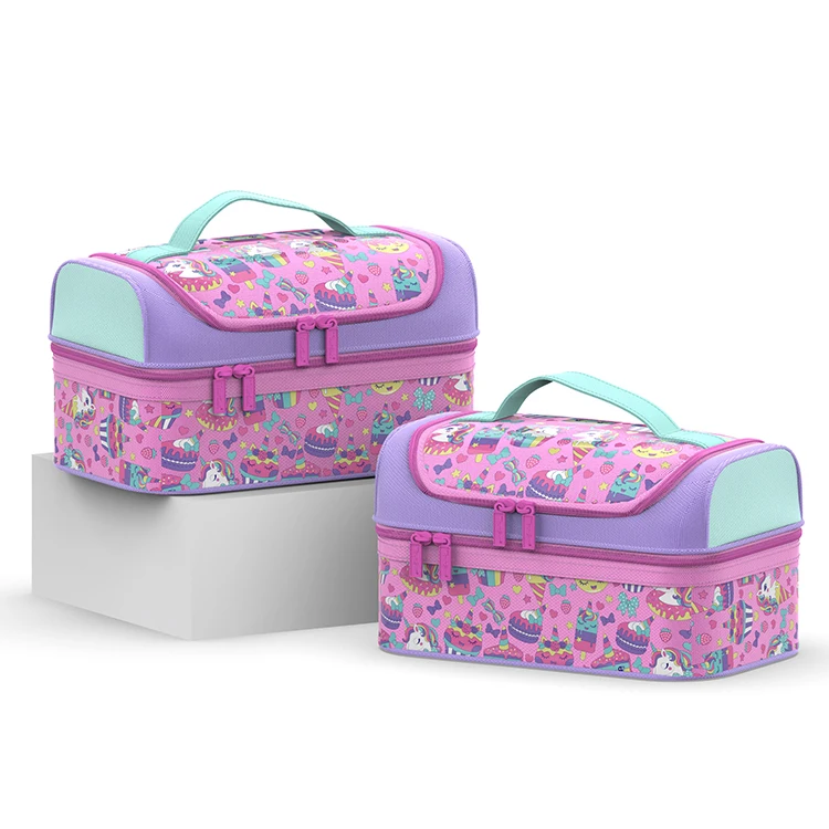 Индивидуальные сумки-холодильники для обедов, школьные 2024, обеды, Мультяшные сумки для девочек