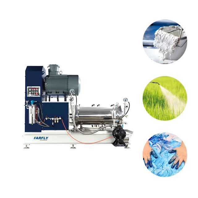 FSP60 37kw Disc type High flux horizontal sand mill for SC production line