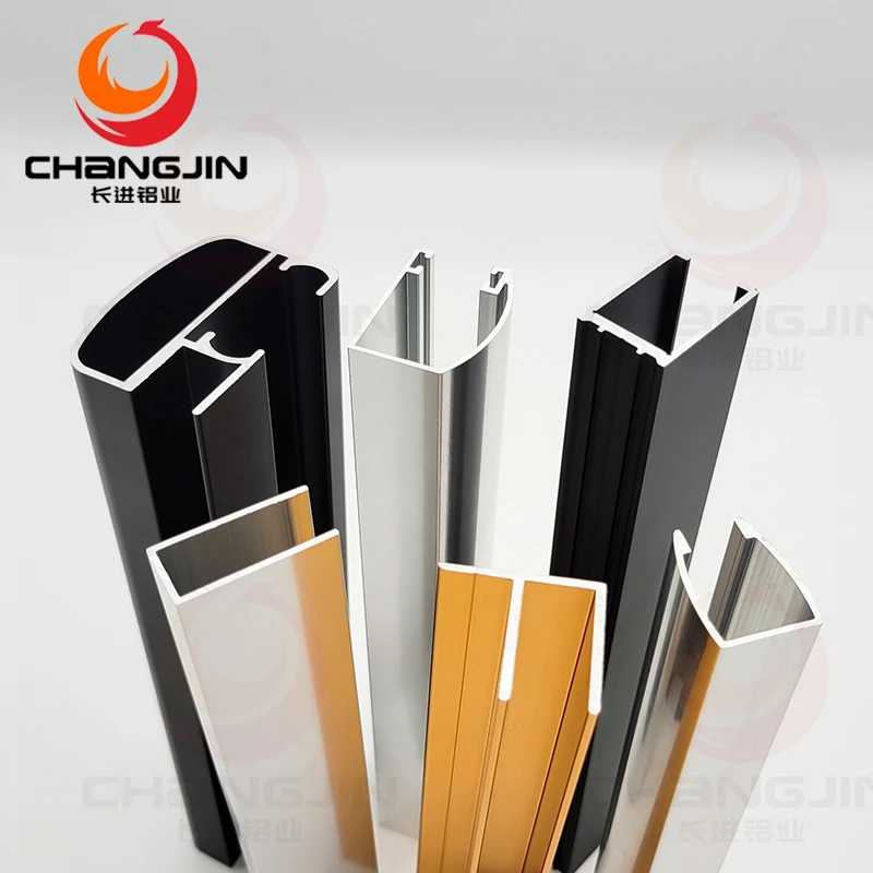 Galvanized aluminum custom powder coated u channel shower profile aluminum glass railing u  profile