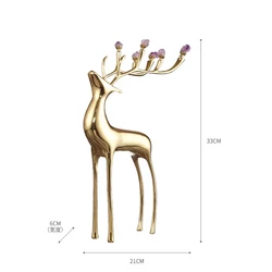 Home Decor Interior Modern Desktop Living Room Metal Gold Deer Accessories Other Luxury Decoration For Home Decor Wholesale