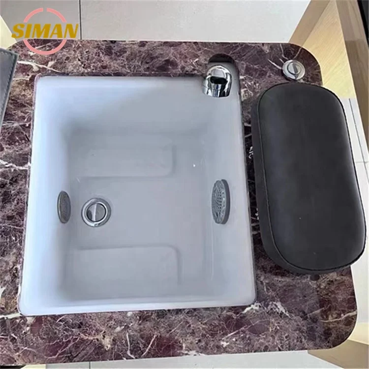 Siman Pedicure chair With Vibration Massage Removable Armrest Wholesale Professional Spa Equipment Pipeless Manicure Lash Bed