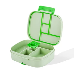 ODM Square Custom Leakproof BPA free kids Lunchbox Children School Bento Lunch Box With Plastic Water Bottle