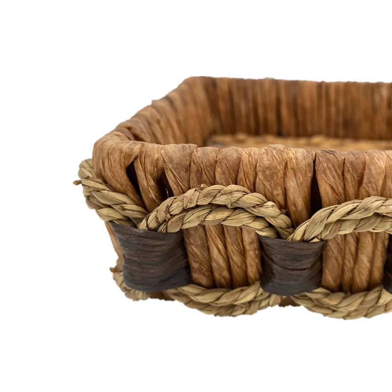 Kitchen Storage Wicker Food Basket Natural Angel Custom White Antique Imitation Collectible Technology Art