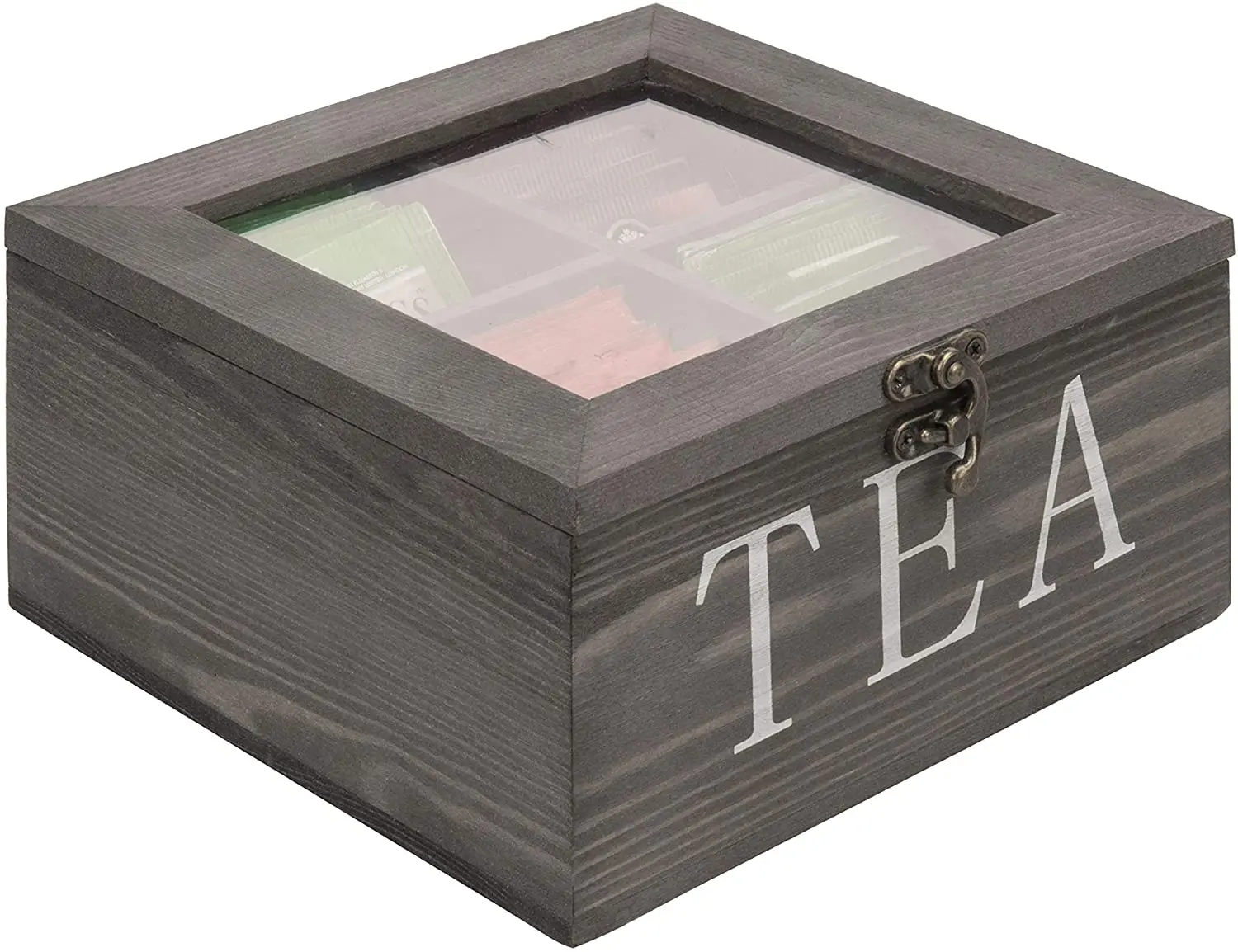 Деревянные коробки на заказ, 4 отделения, деревянные подарочные коробки, оконная крышка, деревянный ящик