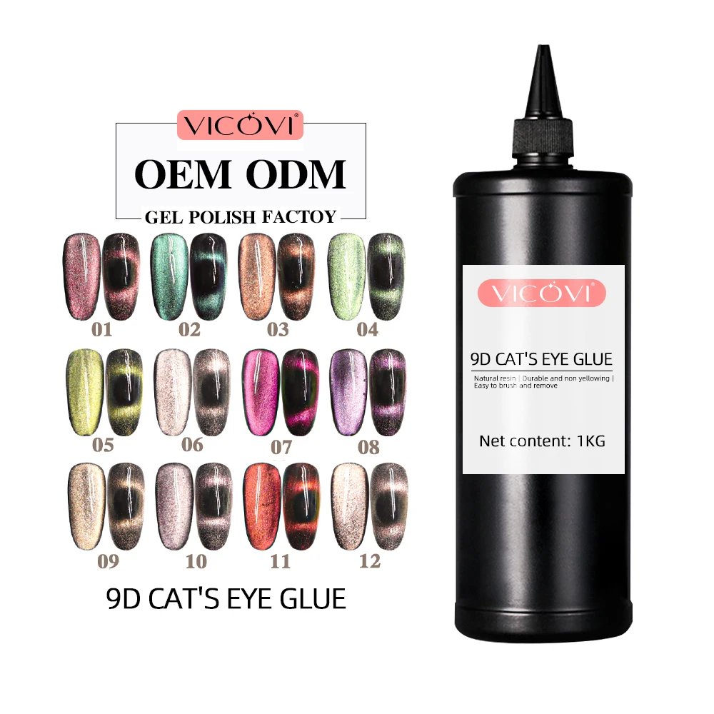 Wholesale New private label kg Cat Eye Gel Soak Off UV Gel Polish Factory Price Cat Eye Gel