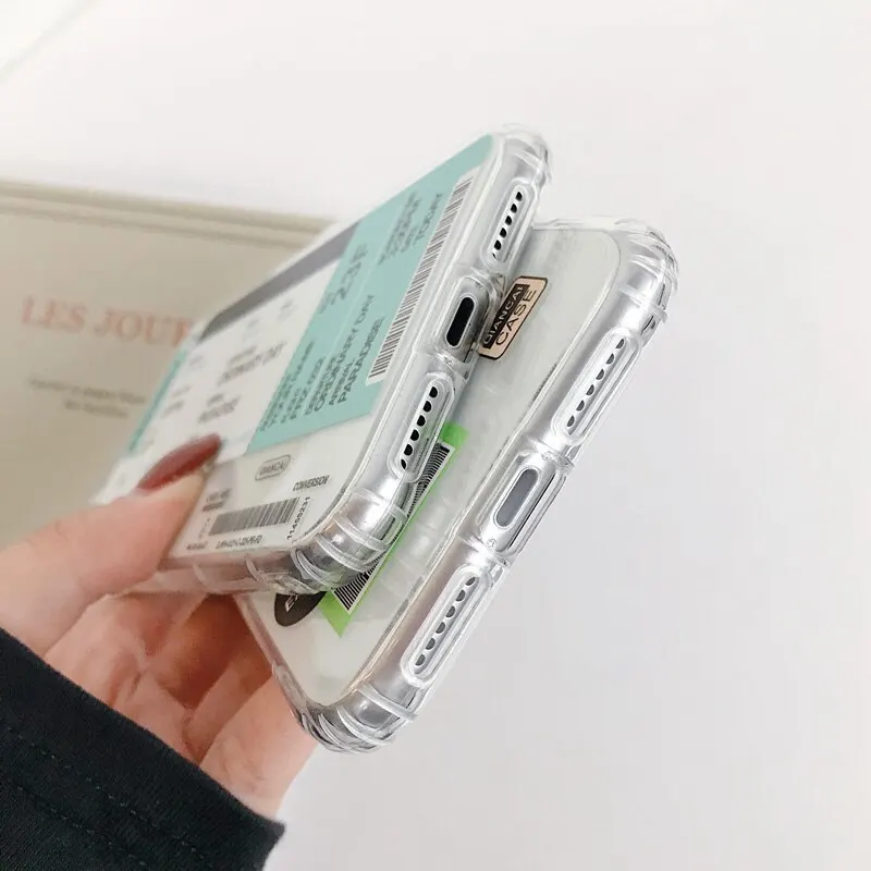 Custom Clear Transparent Phone Case Customised Logo for iPhone All Brand Smart Phone Samsung Huawei Xiao Mi Redmi Moto Vivo Oppo