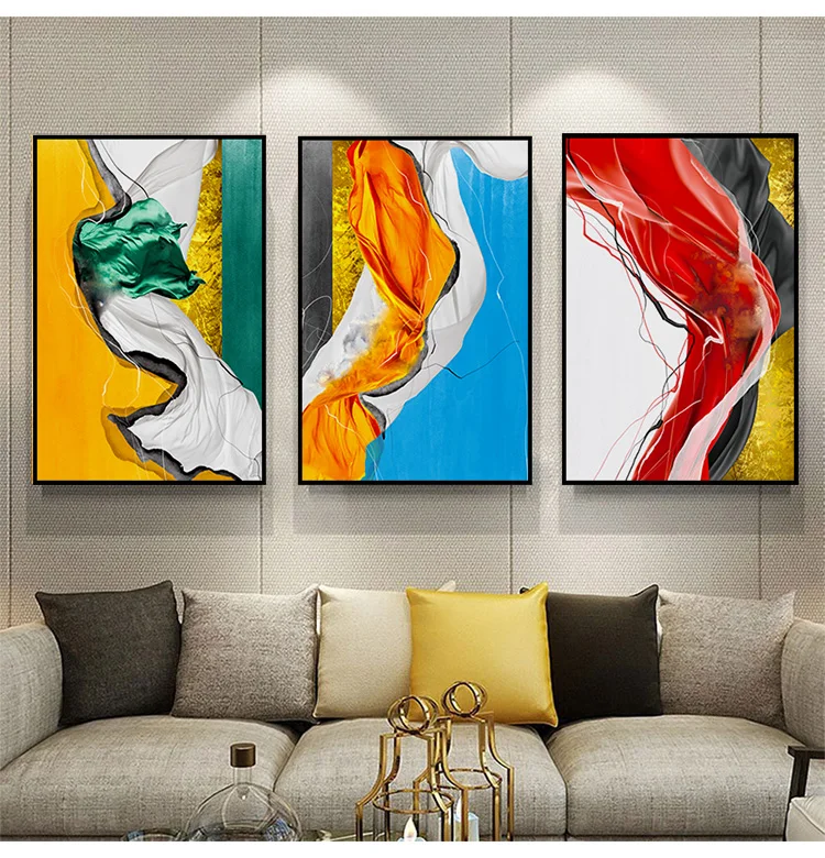 Professional Manufacturer Nordic Style Architecture Landscape Corridor Porch Large Wall Mural Framed Painting