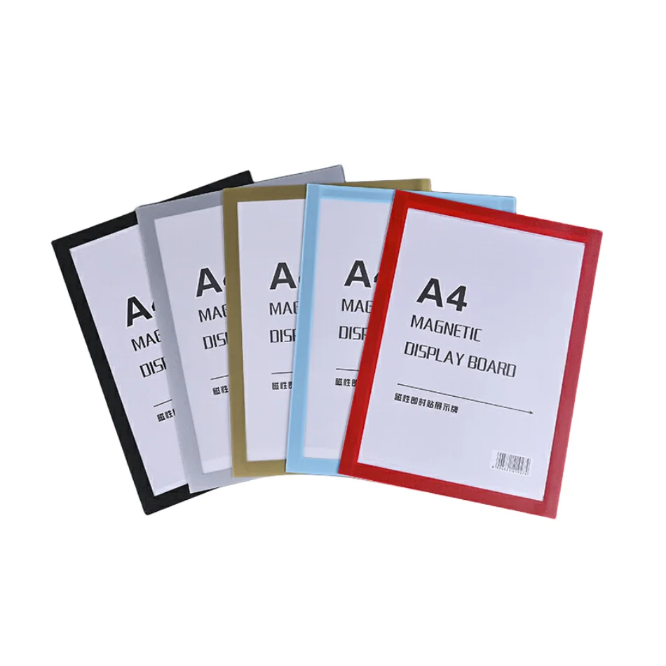 Multi-function A4 Size Strong Magnetic Photo Frame Self-Adhesive Magnetic Sticker Display Frame Customised Magnetic Sign Holder