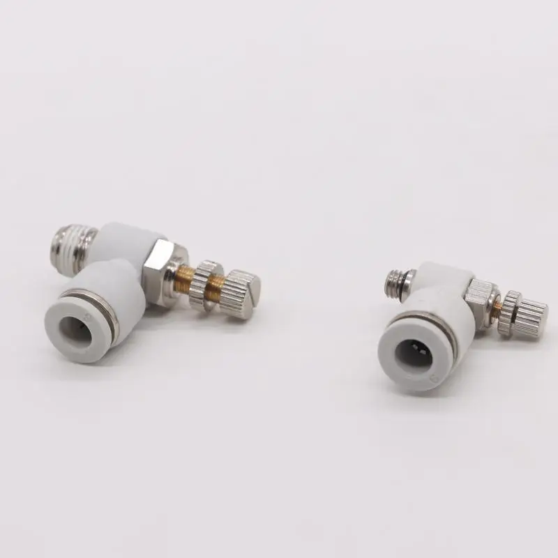 Branded SL Pneumatic Speed Control Joint Air Pressure Brass Throttle Valves