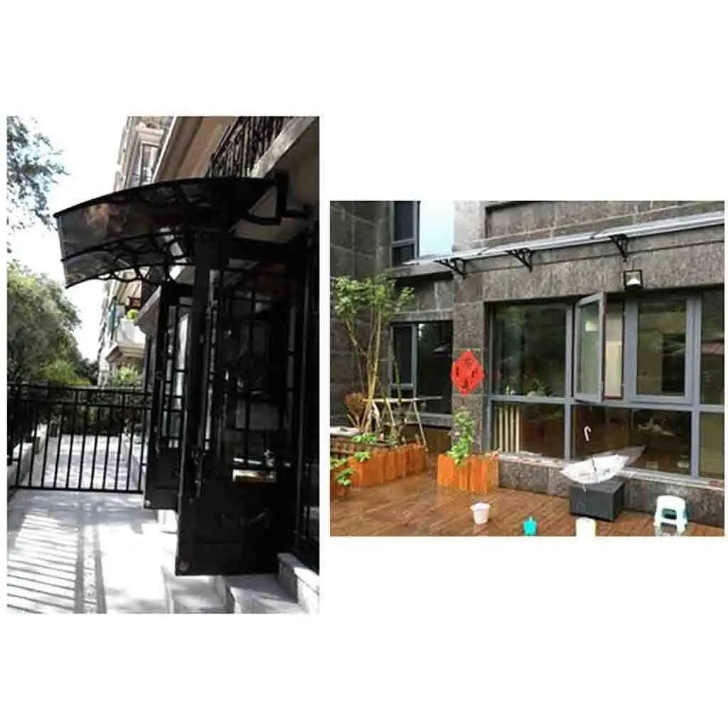 Amas 100*240 см алюминиевый кронштейн навес поликарбонатный передней двери навесы для