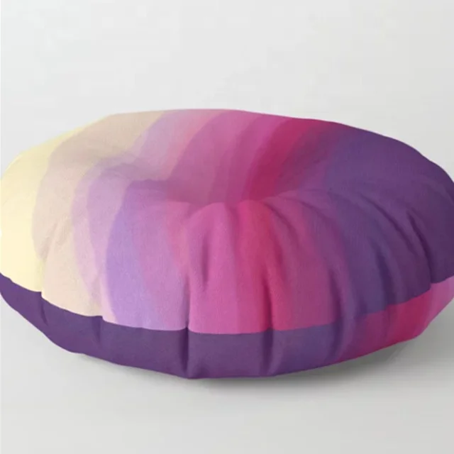 100%polyester spun twill fabric for outdoor floor pillows custom printed cushion cover