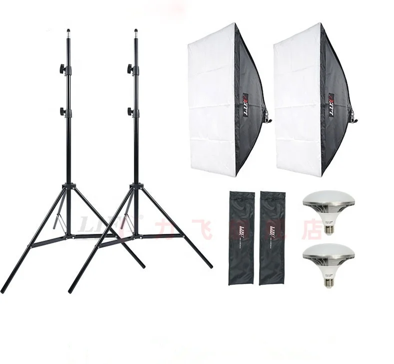 Photo Studio Softbox Kit with Led Light for Photography Lighting Portrait Photography Kits